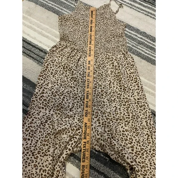 Womens japna Spaghetti Strap Jumpsuit Leopard Prints‎ M - Picture 7 of 9